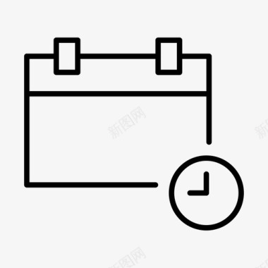日记事件挂起日历时钟事件图标图标