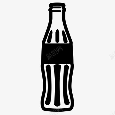 汽水瓶可口可乐可乐图标图标