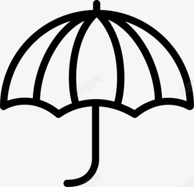 晴天图标雨伞下雨晴天图标图标