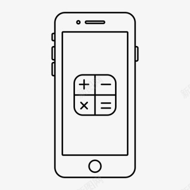 苹果手机营销iphone应用程序计算器图标图标