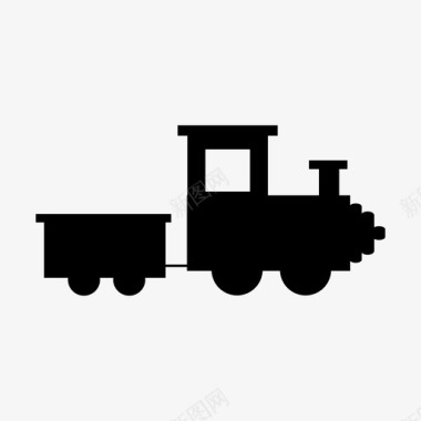 蒸汽火车车队车辆图标图标