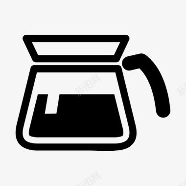 玻璃壶咖啡饮料图标图标