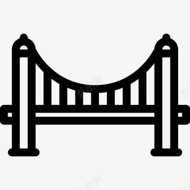 桥梁桩基桥梁建筑城市图标图标