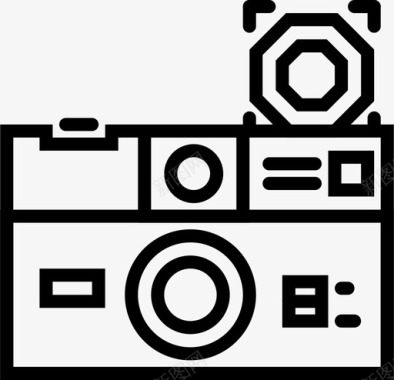 单反复古相机单反相机摄影图标图标