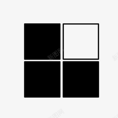 三个方块4骰子图标图标