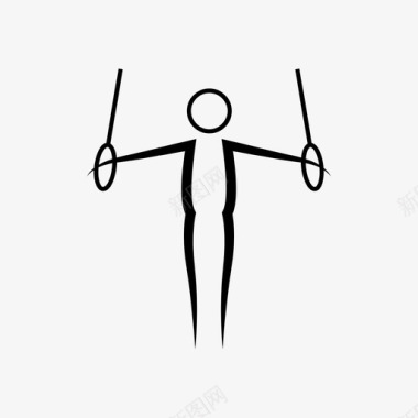 体操运动员个人选手吊环图标图标