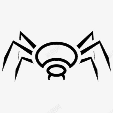 蜘蛛动物万圣节图标图标