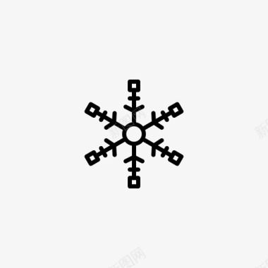 雪花饰品水晶冬天图标图标