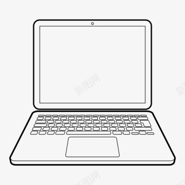 科技商务人士笔记本电脑电脑高科技图标图标
