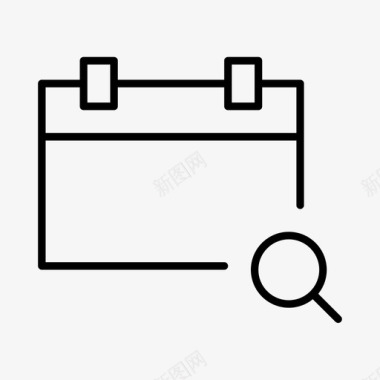 日记事件搜索日历事件放大镜图标图标