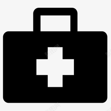 医疗包急救箱包医生图标图标