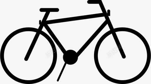 大小轮子自行车自行车轮子图标图标