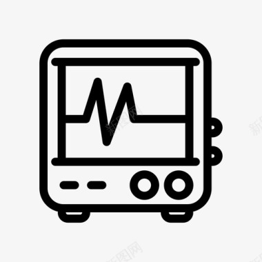 心电心电图机心电图脉搏图标图标