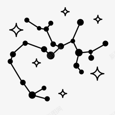 人马座星座地图图标图标