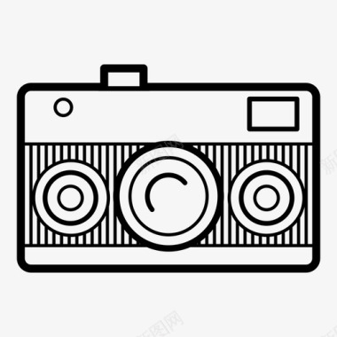 老农民复古相机经典相机老相机图标图标