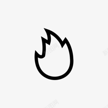 火焰图标火焰燃烧灼热图标图标