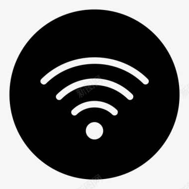 矢量信号wifi连接互联网图标图标