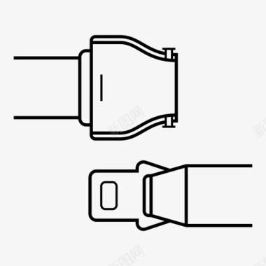机场安全第一飞机安全带飞机乘客图标图标