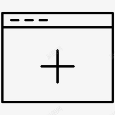 矢量窗口browserplusbrowseradd浏览器通知图标图标