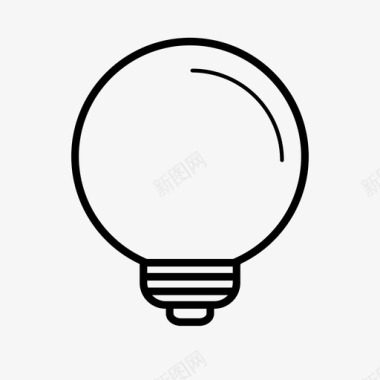 光亮折射灯泡光亮想法图标图标
