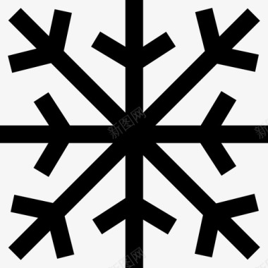 雪花堆积雪花水晶片雪花飘落图标图标