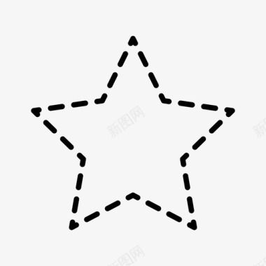 星星最爱几何图标图标