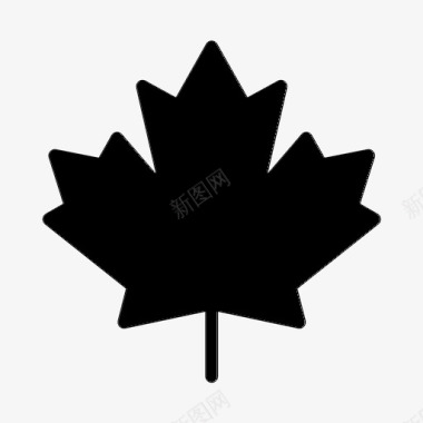 枫叶枫叶加拿大糖浆图标图标