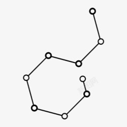 黄道带星座天空太空图标高清图片