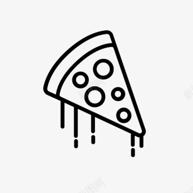 蓝莓披萨免抠素材披萨片食物外卖图标图标