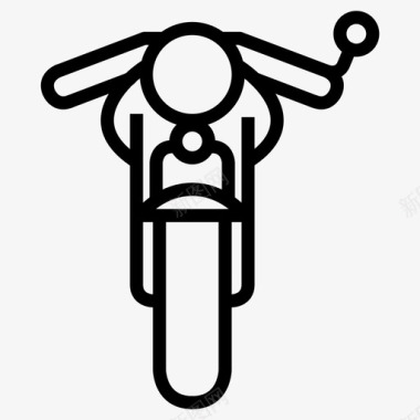 咖啡厅赛车手自行车时髦图标图标