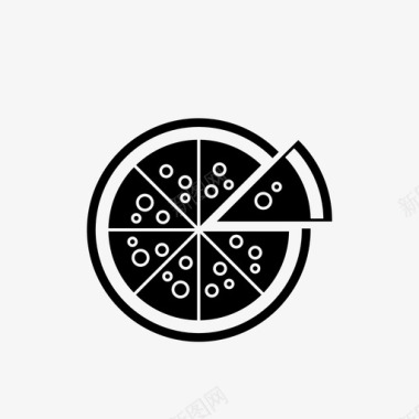 披萨快餐食物图标图标