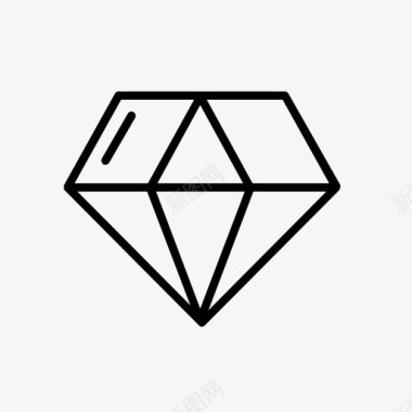 钻石翡翠珠宝图标图标