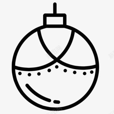 球球免抠素材采购产品圣诞装饰品圣诞装饰品球图标图标
