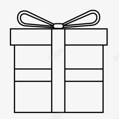 礼物圣诞节包装图标图标