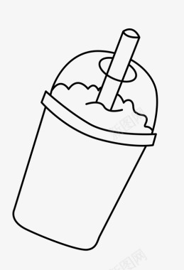 冰沙冰淇淋果汁图标图标