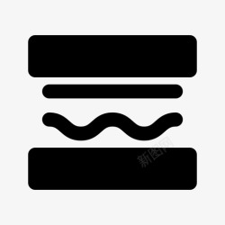 三明治三明治酒吧自助餐厅图标高清图片