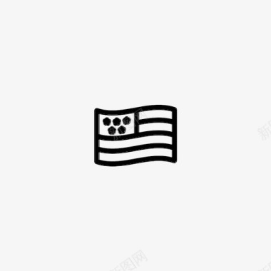 美国国旗独立日感恩节图标图标