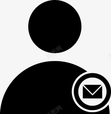 火焰圈素材用户消息帐户电子邮件图标图标
