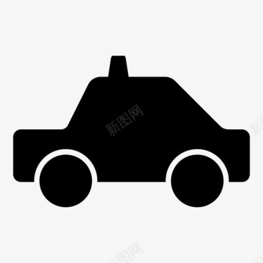 出租车小汽车交通工具图标图标