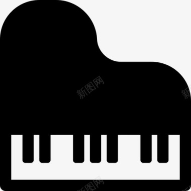 大钢琴古典钢琴键盘图标图标