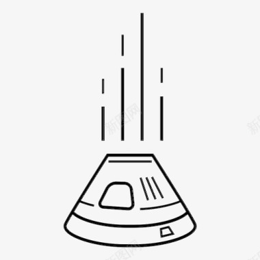 红大气返回舱大气返回舱美国宇航局图标图标