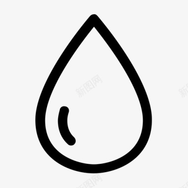 水滴液体油图标图标