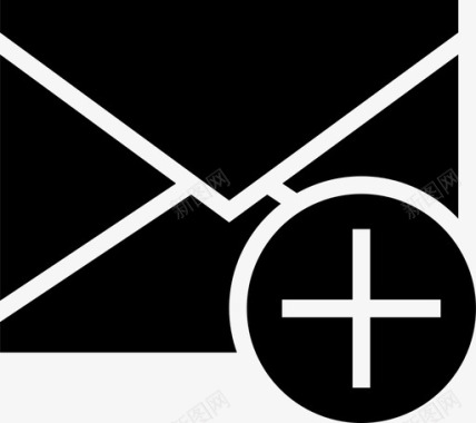 发送图标电子邮件添加信封邮件图标图标