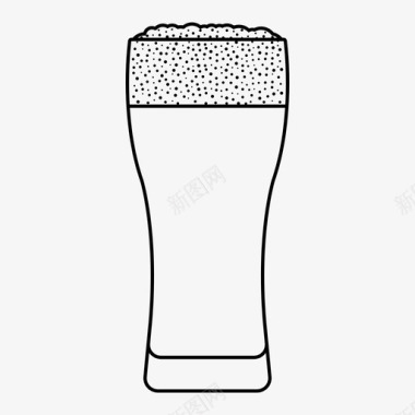 易拉罐啤酒皮尔斯纳啤酒酒精碳酸化图标图标