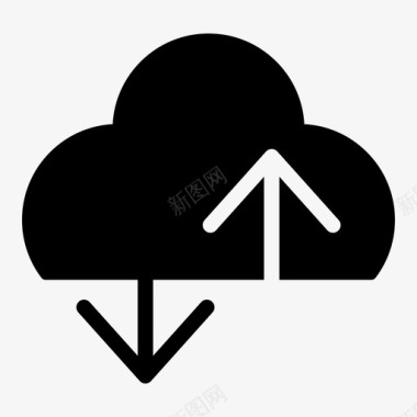云传输云存储云计算在线存储图标图标