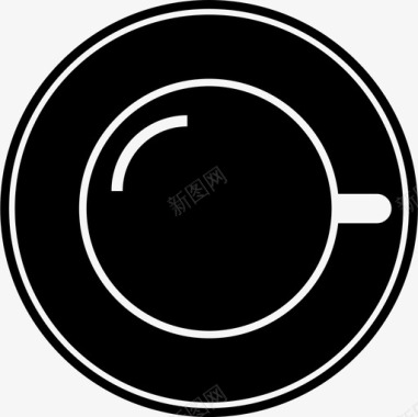 咖啡杯子碟子图标图标
