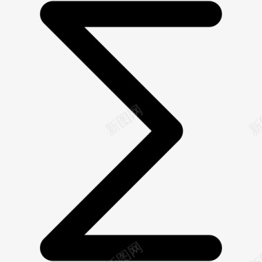 彩色字体字母标志sigma计算希腊字母图标图标