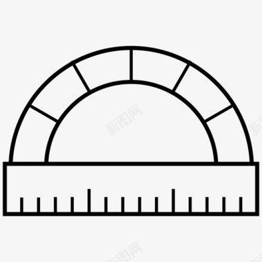 学校类量角器角度量具图标图标