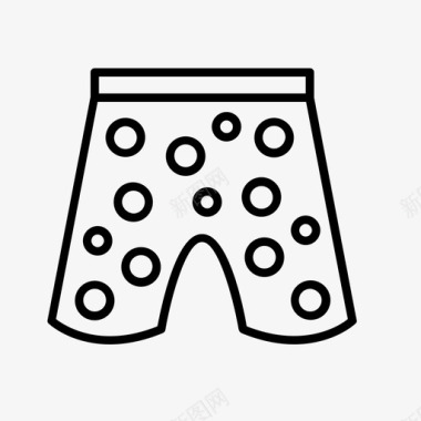 睡裤短裤拳击裤图标图标
