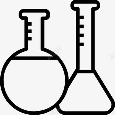 实验常用图标烧瓶化学锥形瓶图标图标